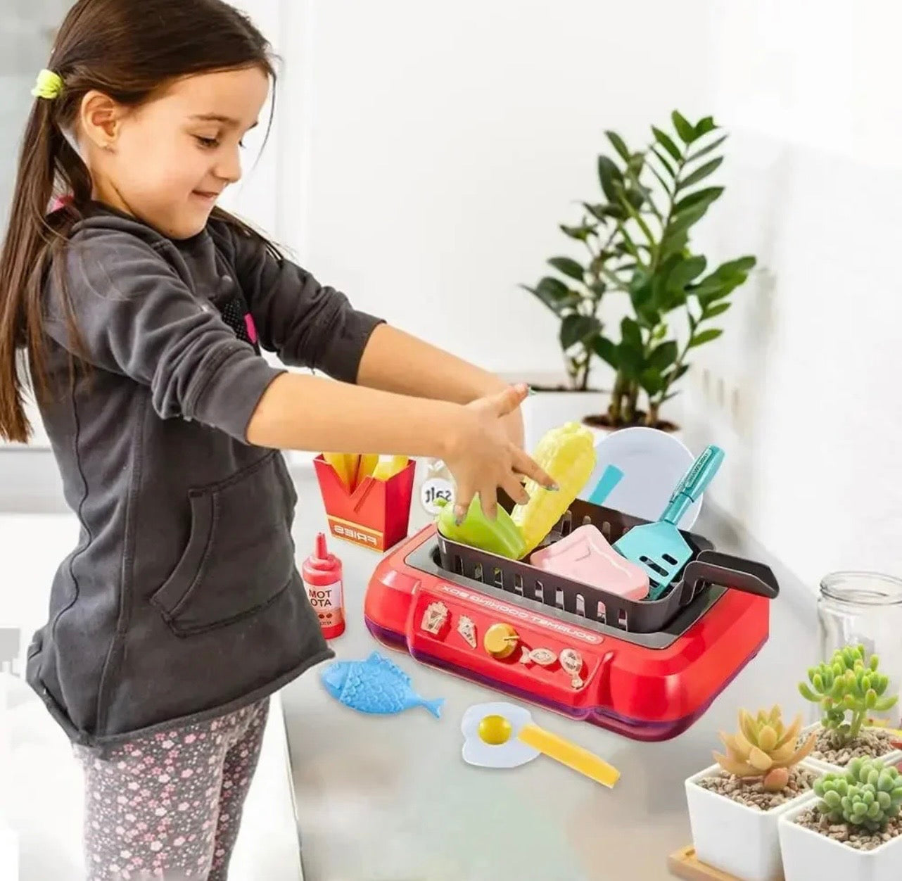 DIY Magic Food Cooking Set – Color-Changing, Bubble-Grill Fun