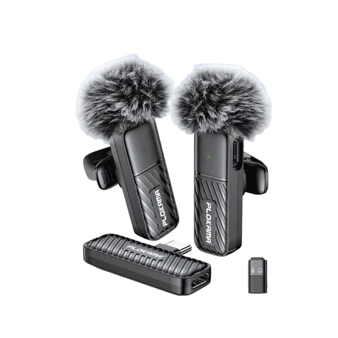 Plokama Wireless Lavalier Microphone for Android & iPhone