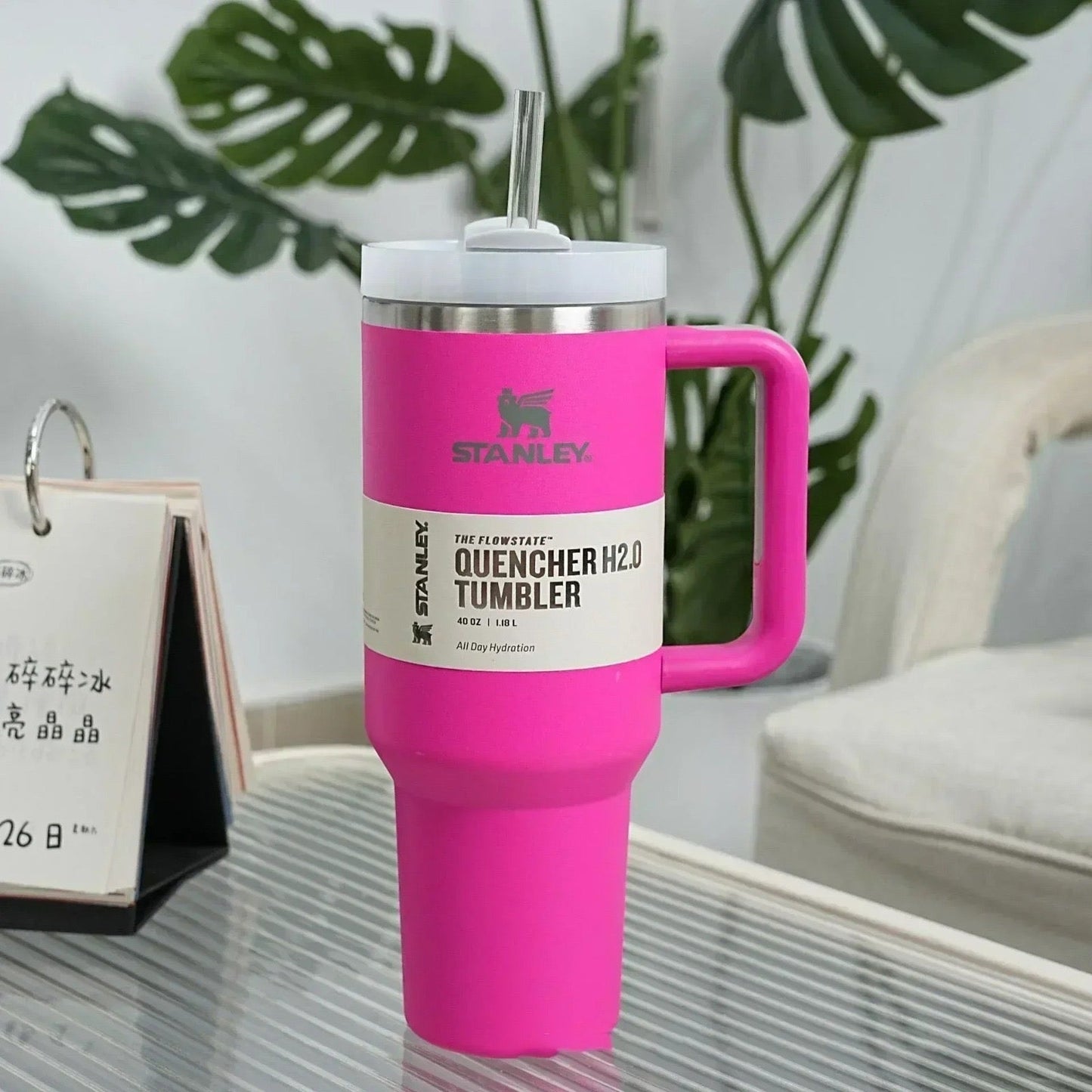 UAE Stock Stanley Quencher H2.0 FlowState Tumbler - Pink