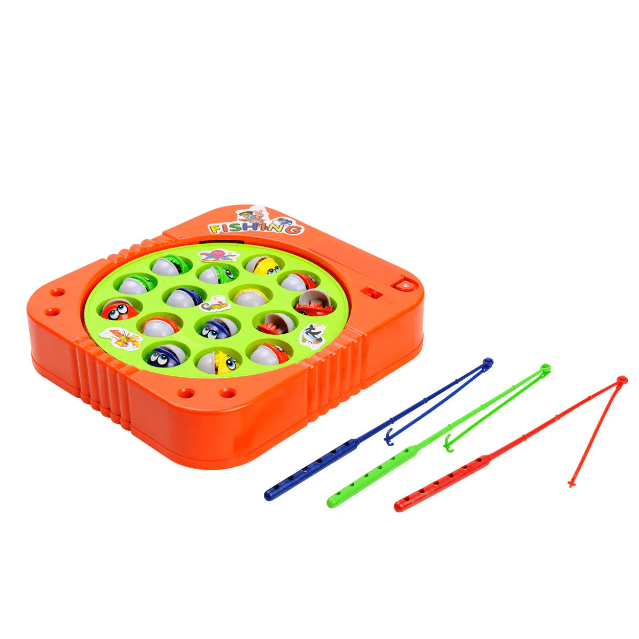 Battery-Operated Rotating Fishing Game Toy for Kids & Toddlers