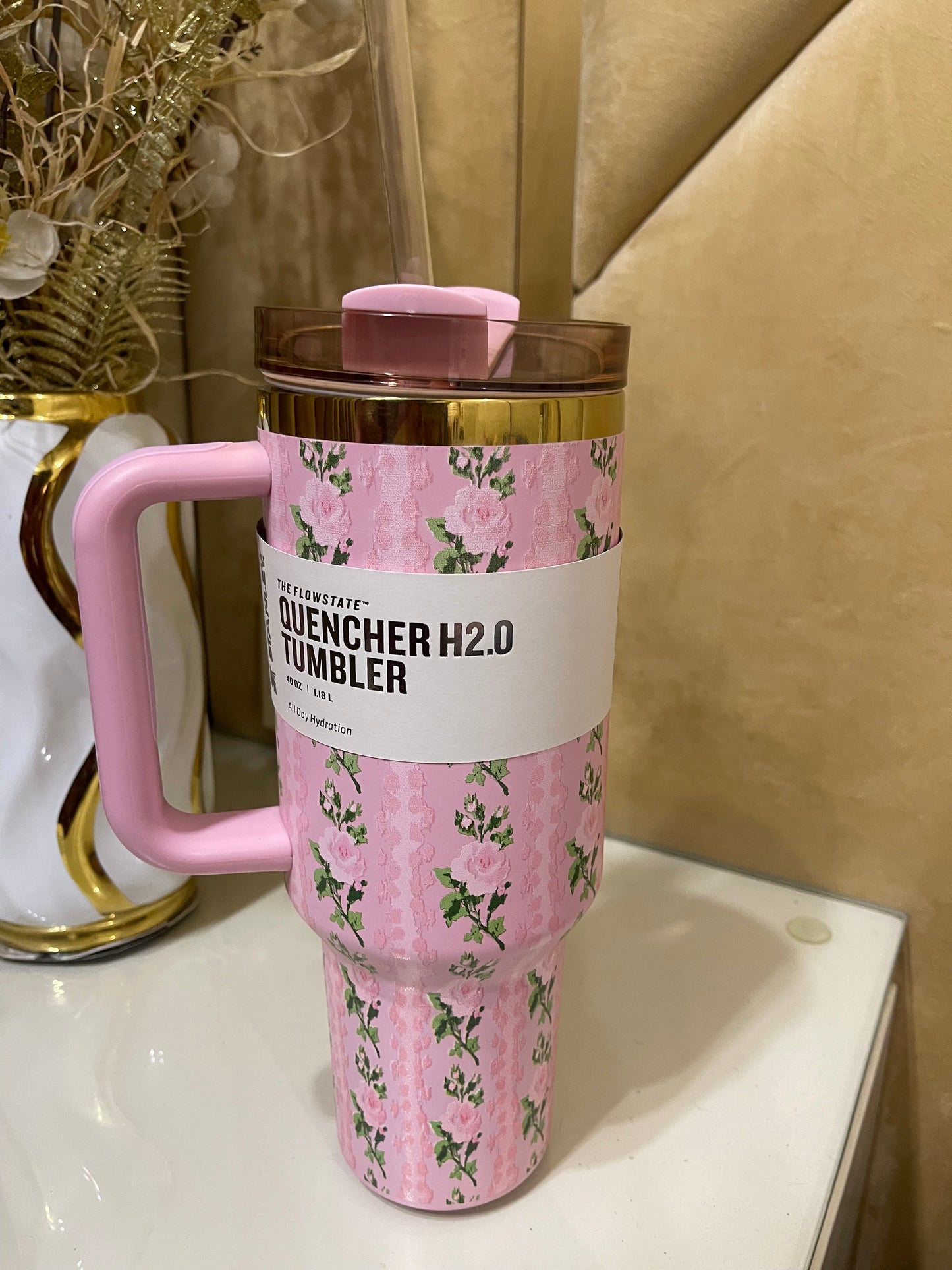 Stanley x Love Shack Fancy - Tumbler Quencher Pink 40oz