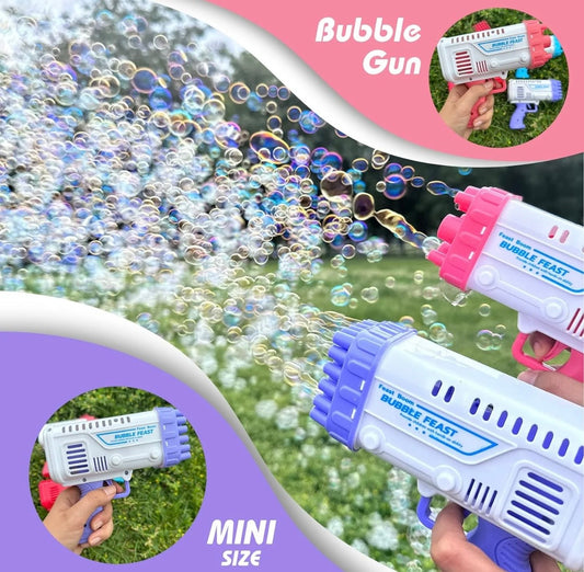 Bubble Machine Gun 36 Holes Blaster For Kids