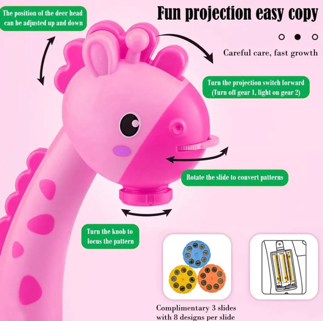 Educational Projector Drawing Table Pink