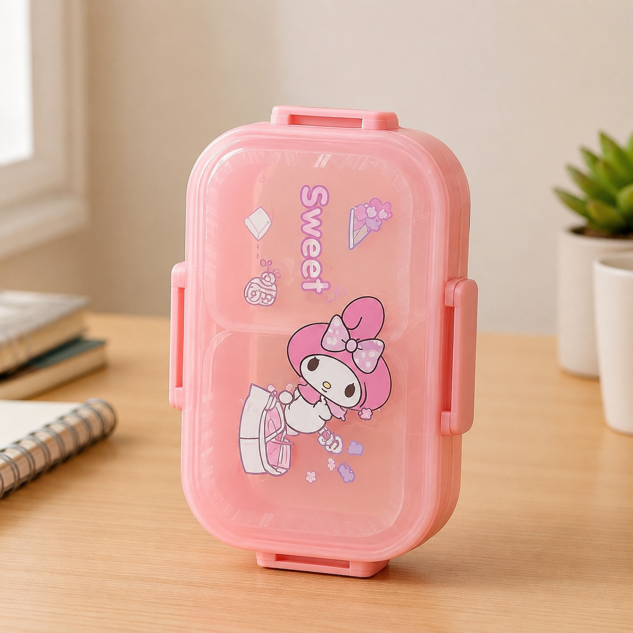 Three Compartment Stainless Steel Lunch Box