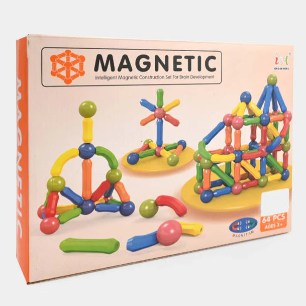 Magnetic Construction Set – Colorful Rods & Balls Building Toy for Kids