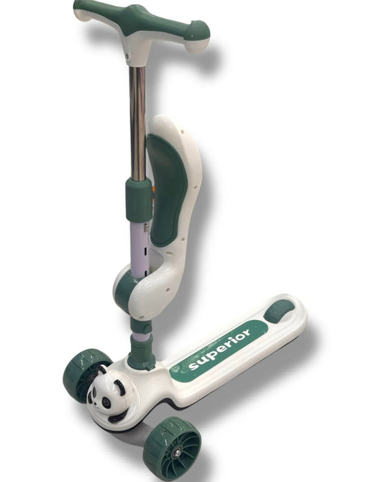 Baby Kids Scooty Wheel Outdoor 3 Wheels 2 In 1 Kick And Foot Scooty