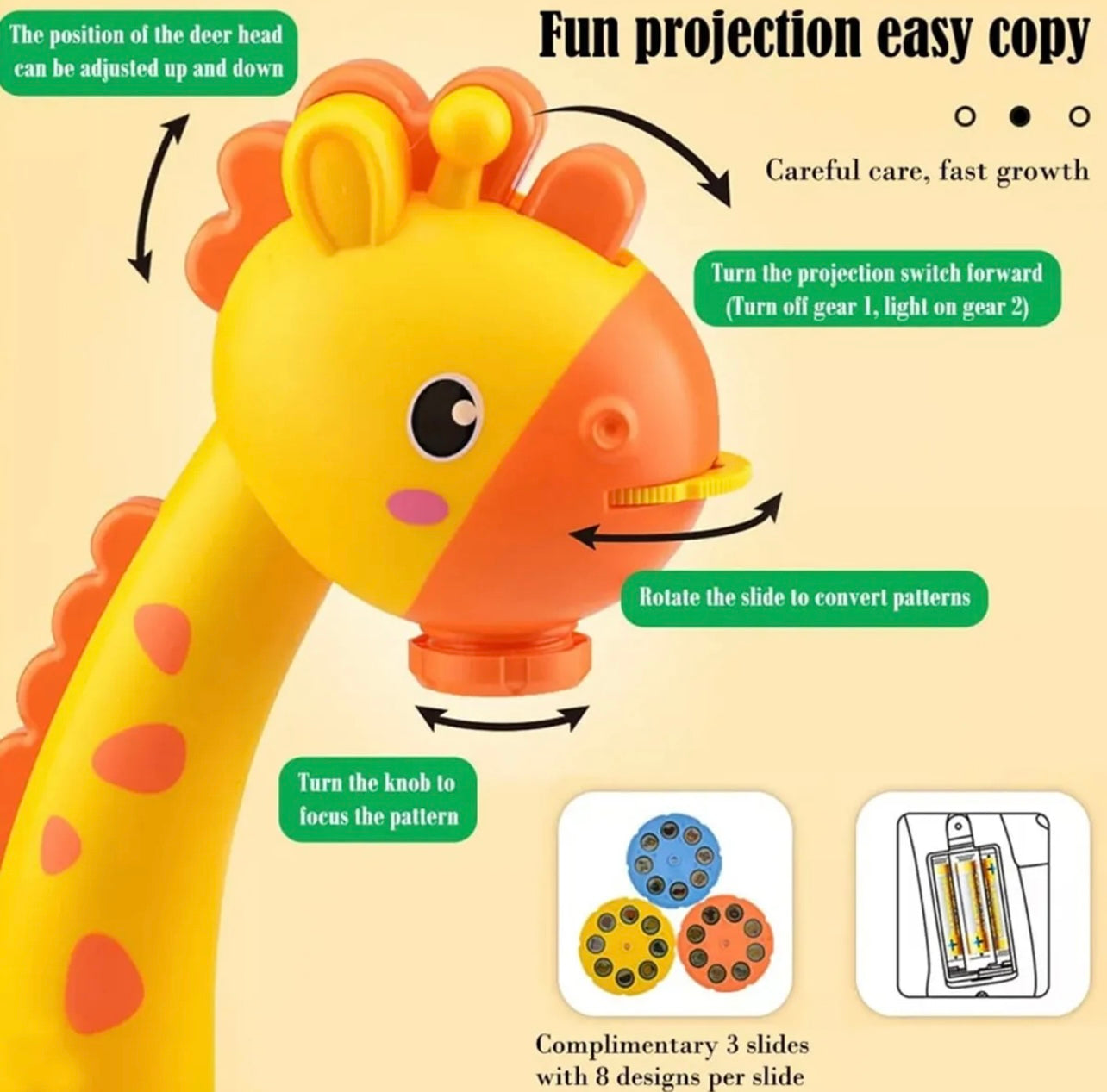 Educational Projector Drawing Table Yellow