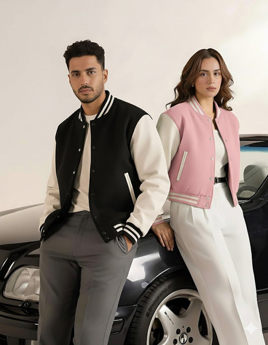 Varsity Jacket-Pink