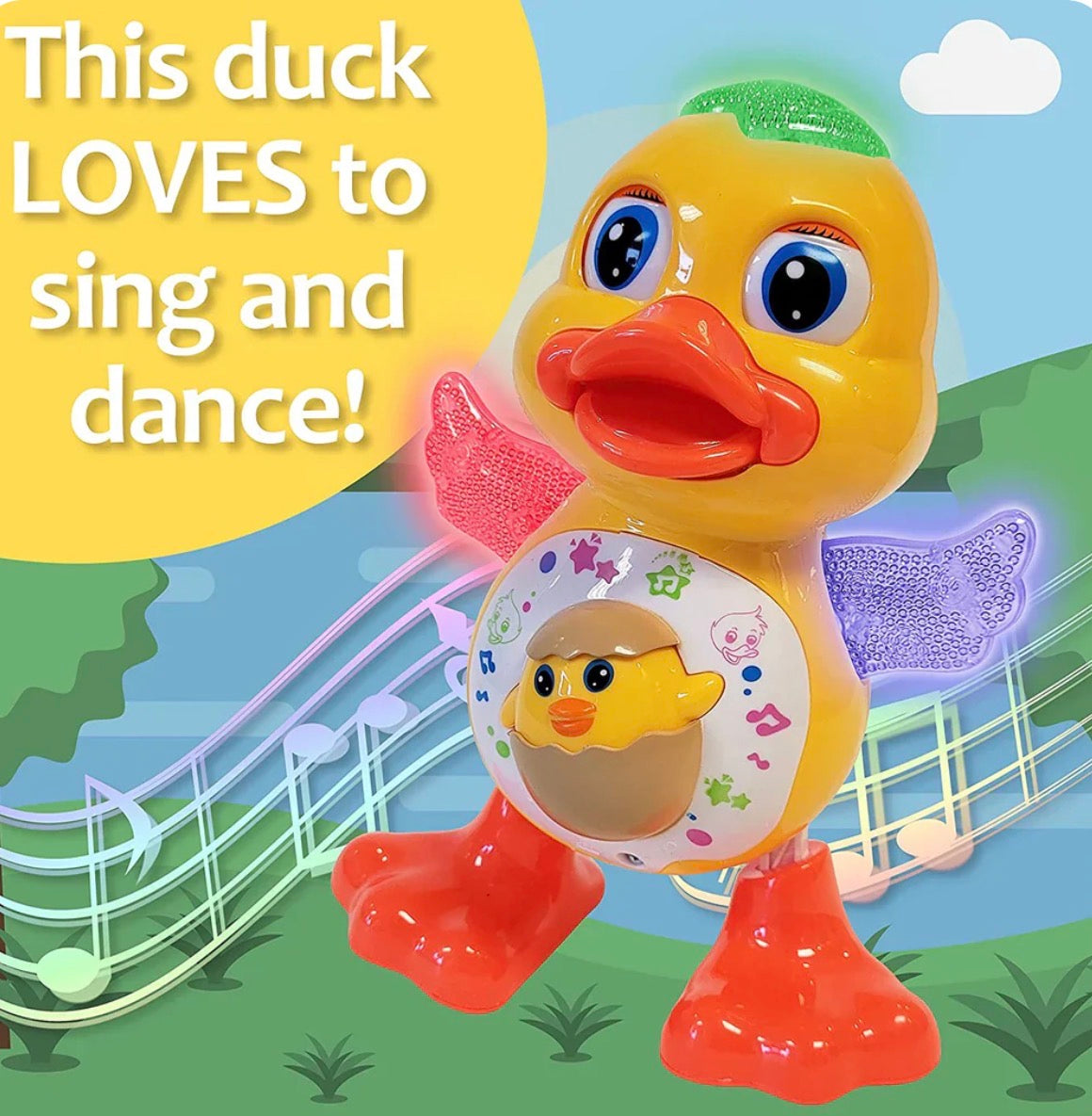 Lightning & Musical Dancing Duck For Kids