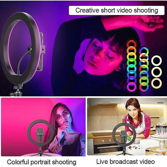 RGB Professional Led Ringlight with 7ft Tripod Stand