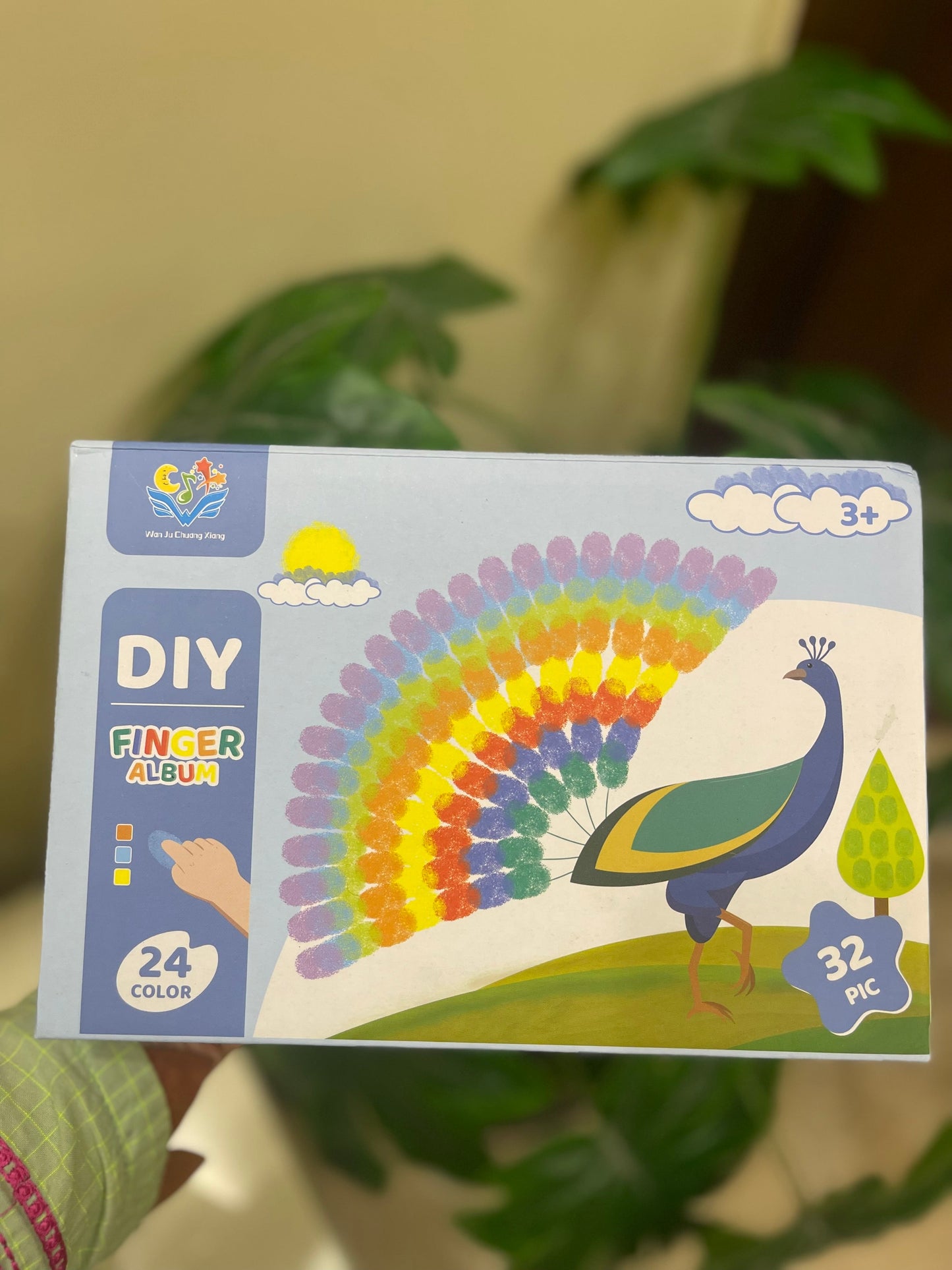 Creative Finger Painting Book for Toddlers – Doodle & Color - 24 colors with 32 cards