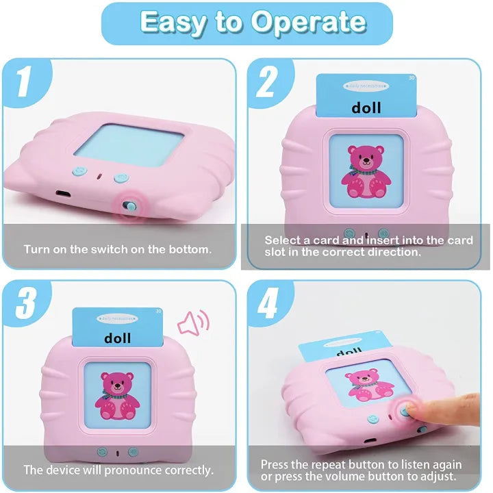 Flash Card Reader - Learning Toy for Toddlers