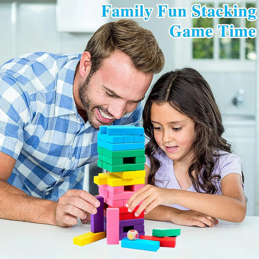 Wooden Colorful Jenga