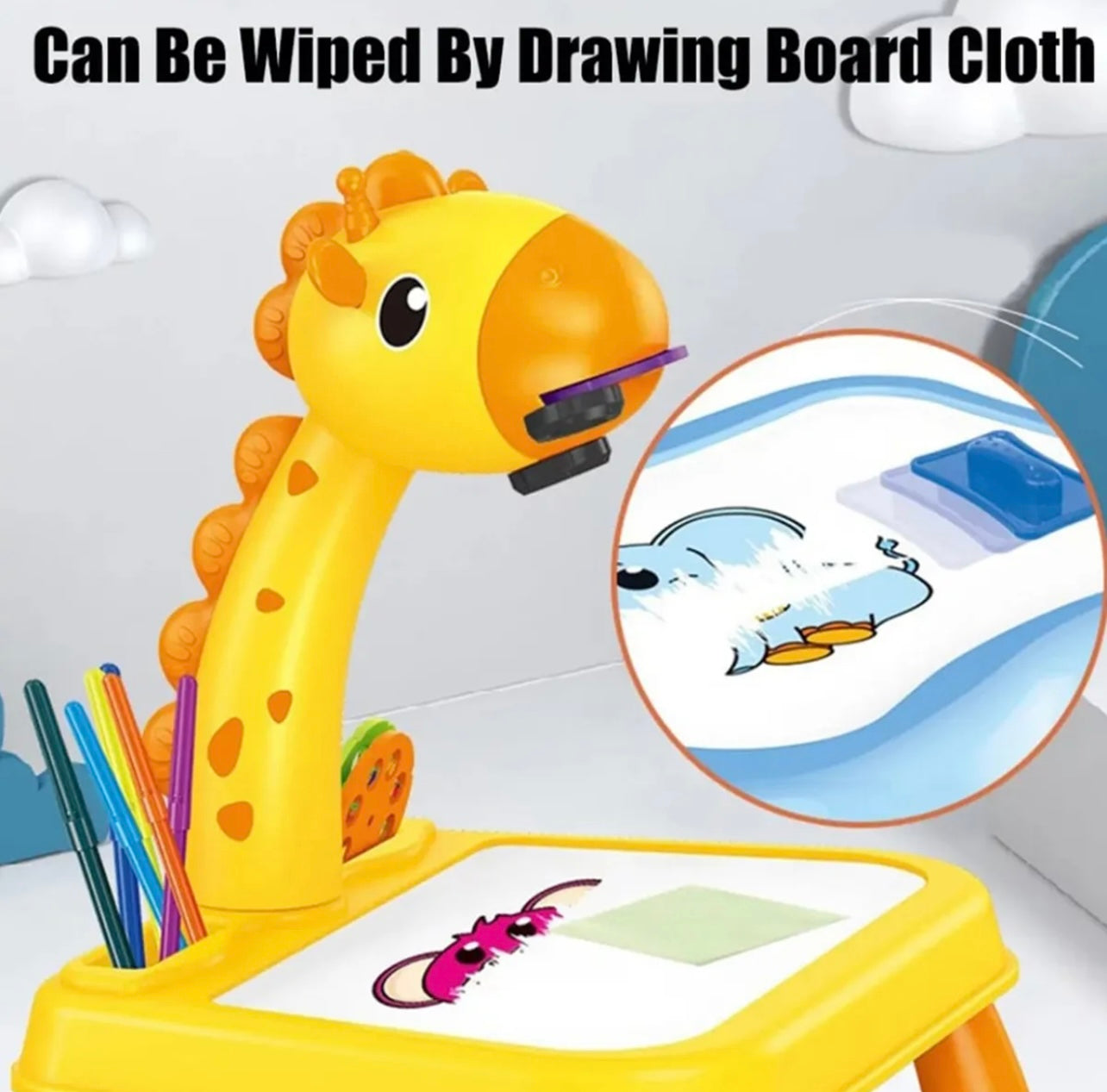 Educational Projector Drawing Table Yellow