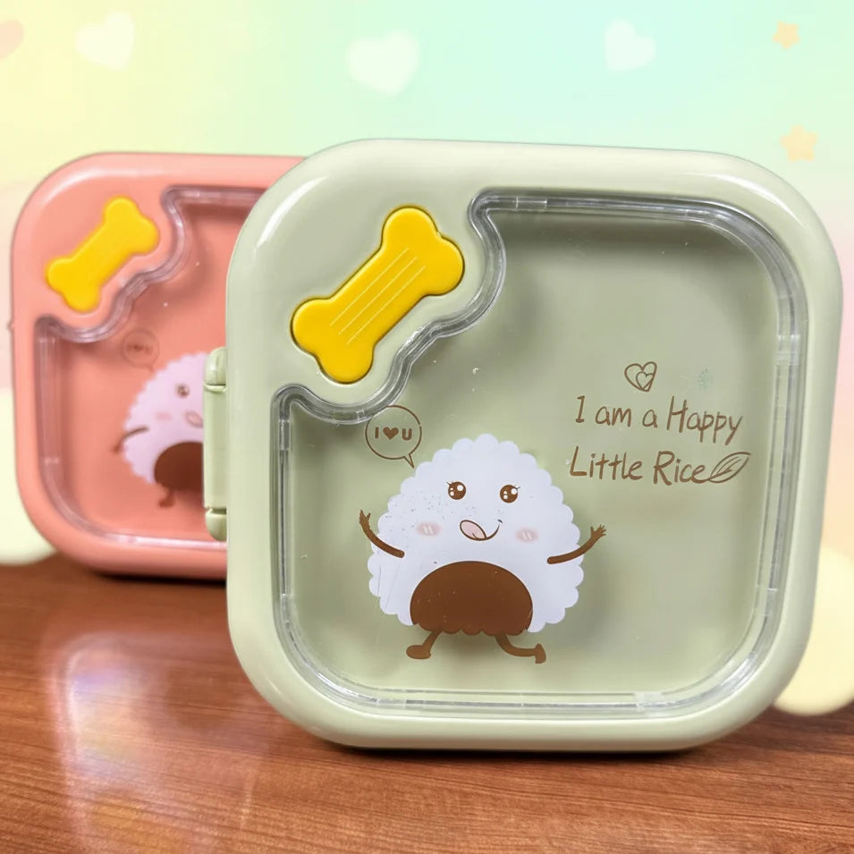 Snack Bowl & Lunch Box With Compartments For Kids