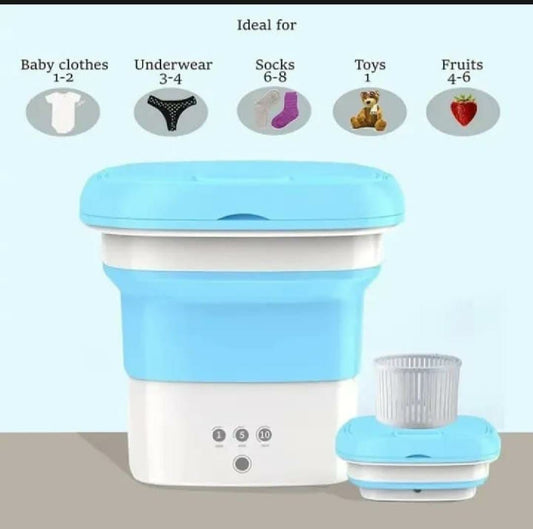 Mini Portable Washine Machine Blue