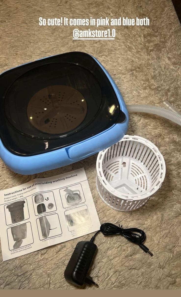 Mini Portable Washine Machine Blue