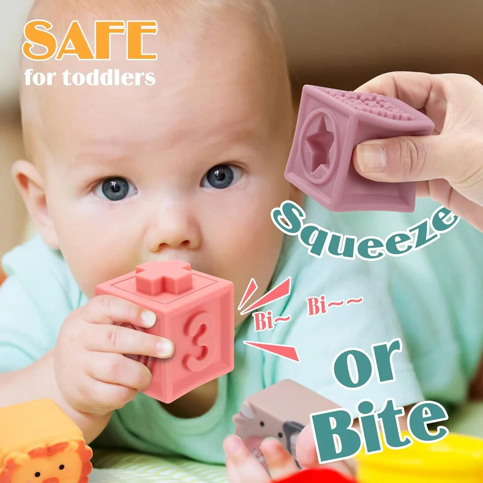 Small Soft Building Blocks Numbers and Shapes For Kids