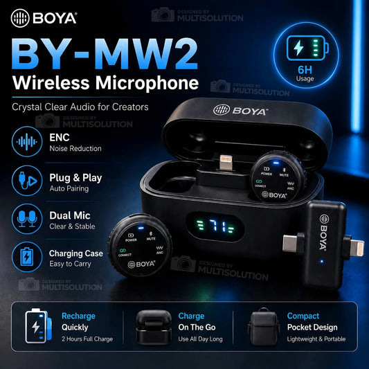 Boya BY-MW2 Wireless Live Microphone