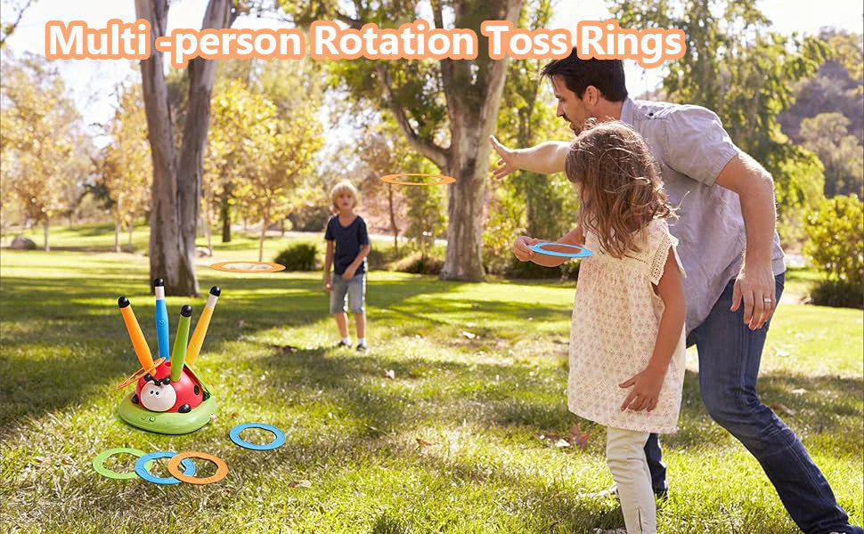 3in1 Musical Jumping Ring Toss and Rocket Launcher - 96Y