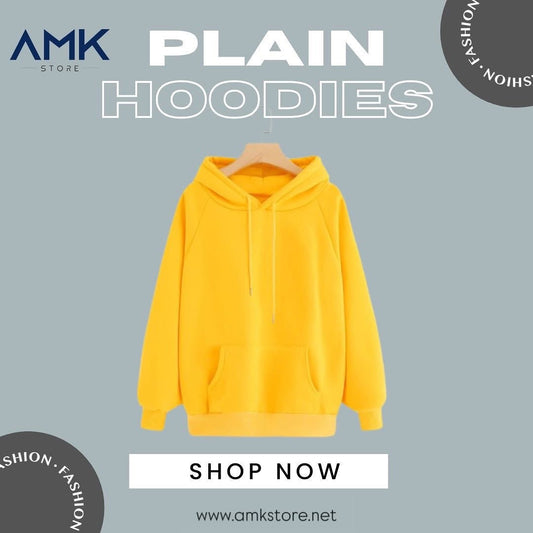 Plain Hoodies - Yellow