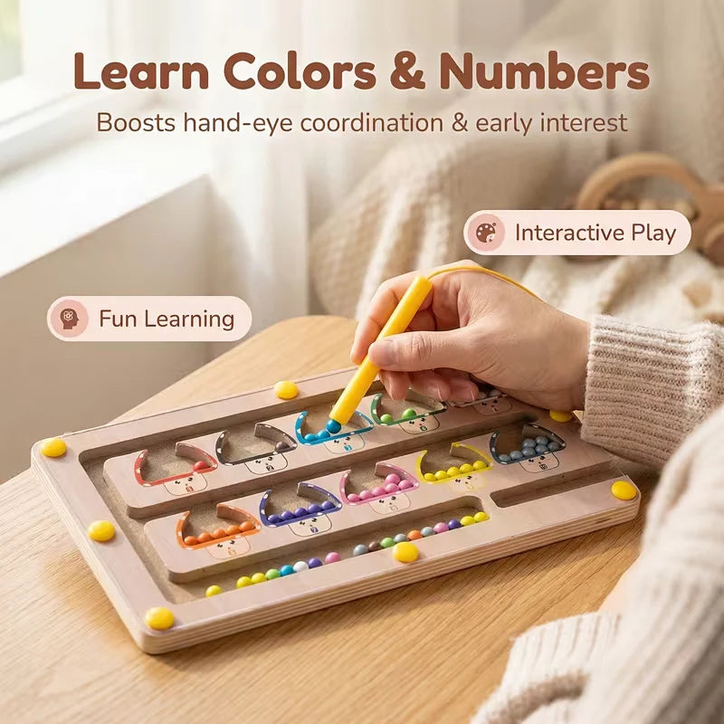 Wooden Color Sorting Game