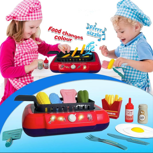 DIY Magic Food Cooking Set – Color-Changing, Bubble-Grill Fun