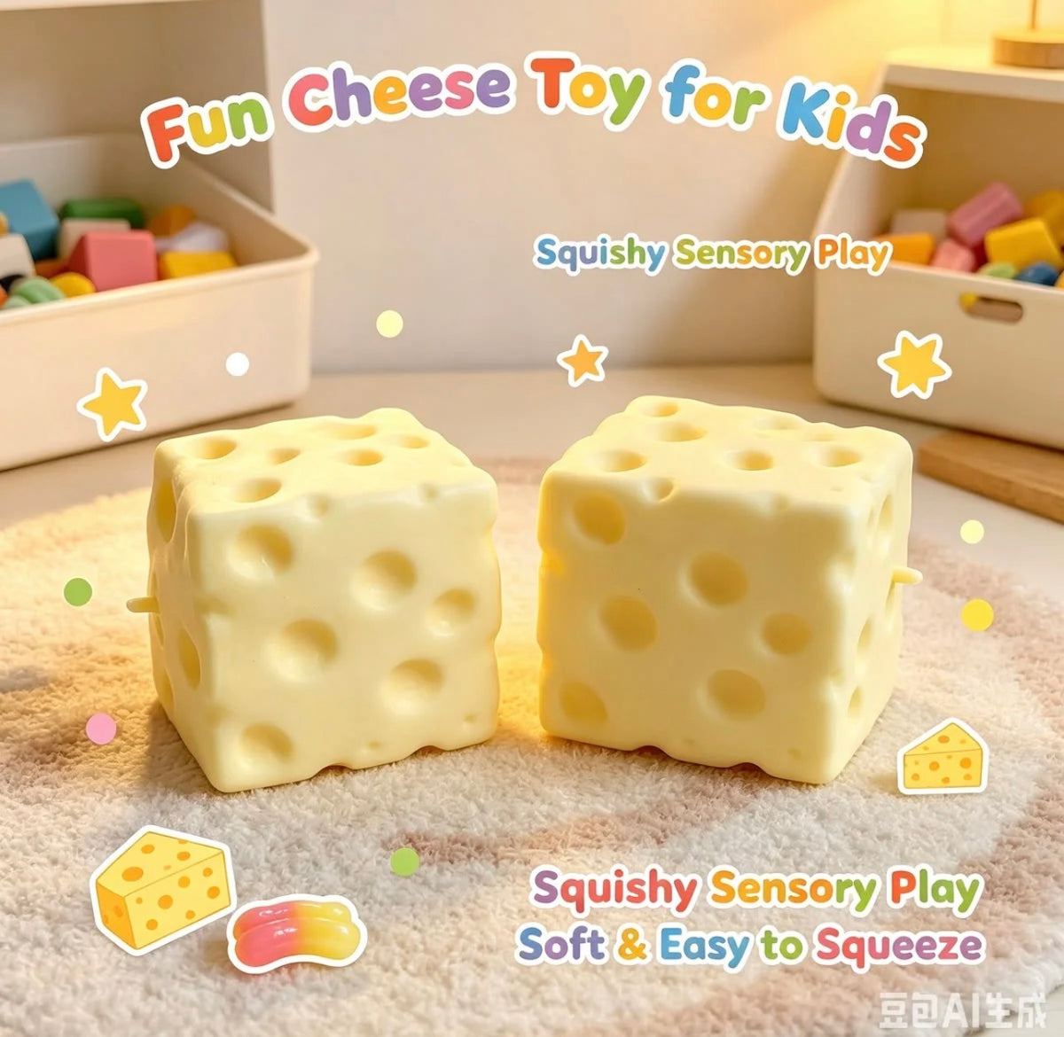 Soft Cheese Squishy