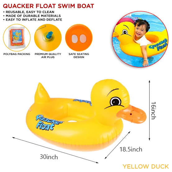 Cute Duck Shape Swimming Tube For Kids