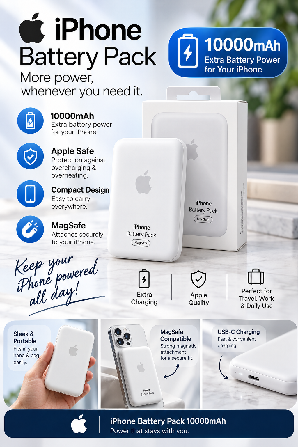 iPhone MagSafe Battery Pack 10000mAh