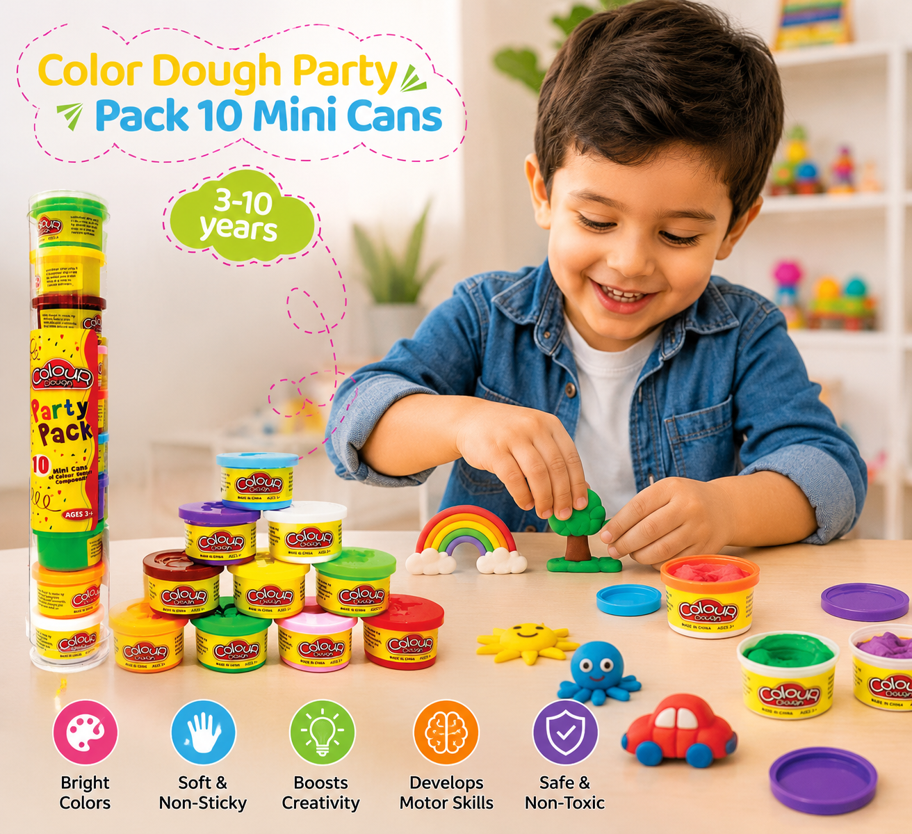 Colour Dough Party Pack
