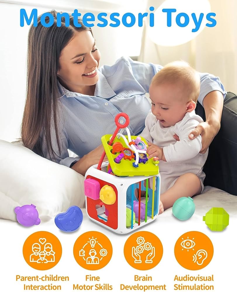 6- in-1 Enlightenment Cube Play Educational Toy