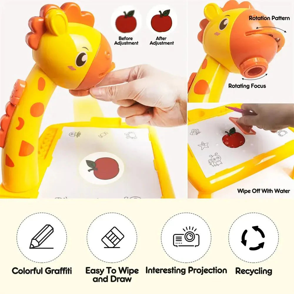 3 In 1 Kids educational Drawing Projector Table - Small size