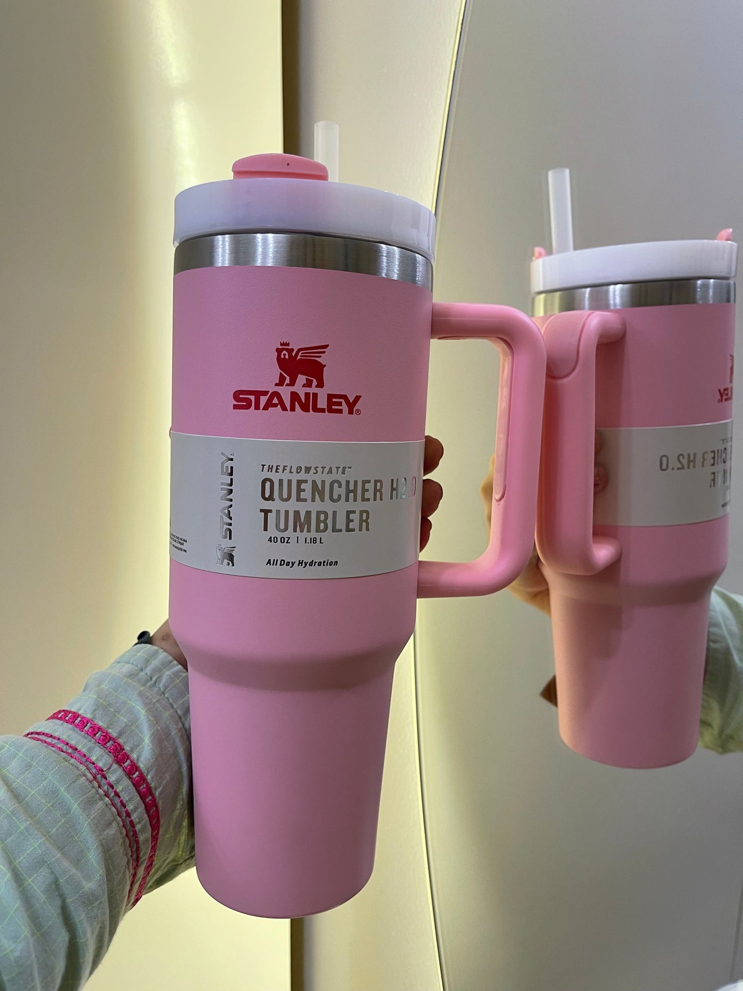 UAE Stock Stanley Quencher H2.0 FlowState Tumbler - Light pink