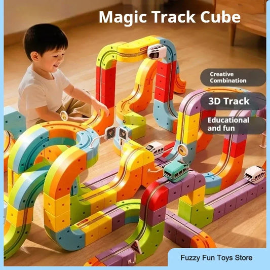 MagTrack Builder – Magnetic STEM Track Set - 58 Pcs