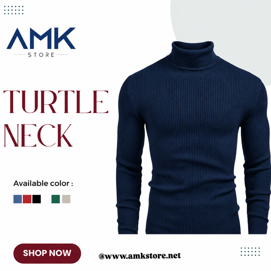 Turtle Neck - Blue