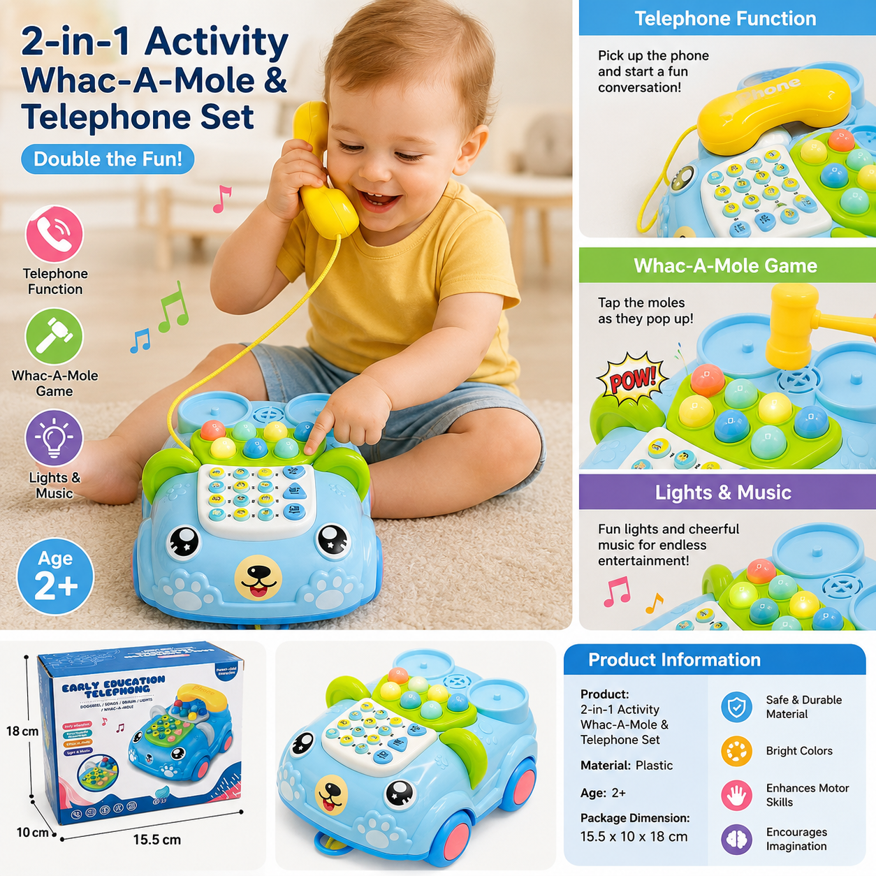 Early Education Musical Telephone Multifunctional Toy