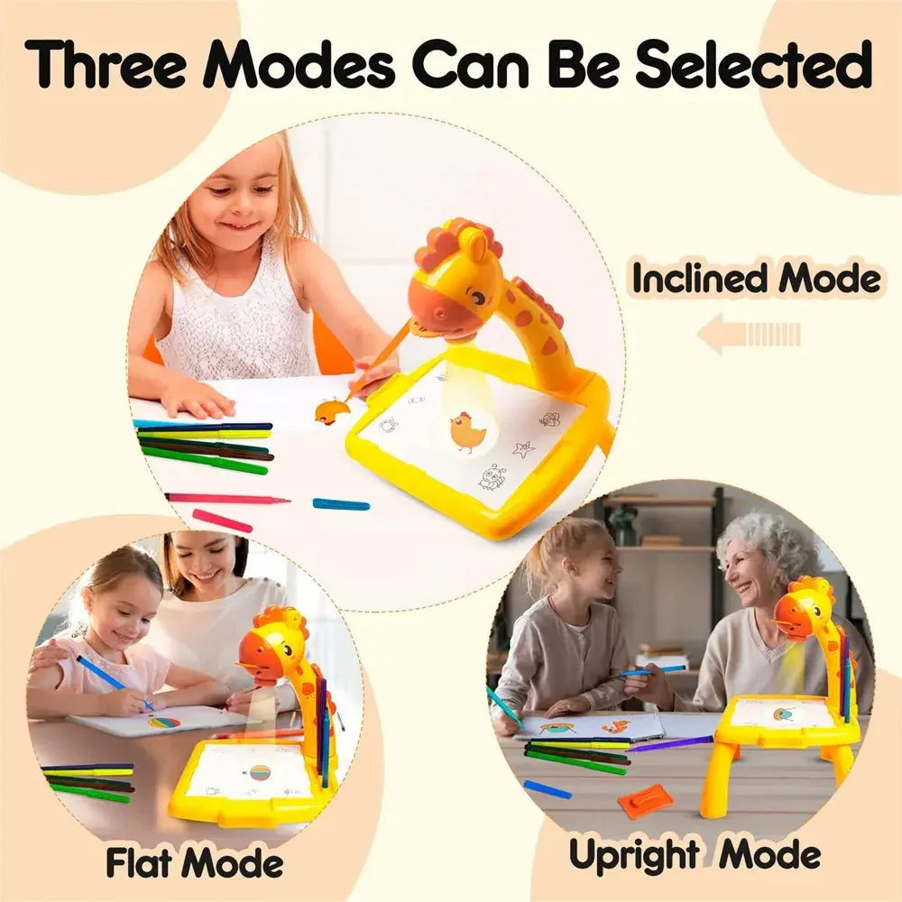 3 In 1 Kids educational Drawing Projector Table - Small size