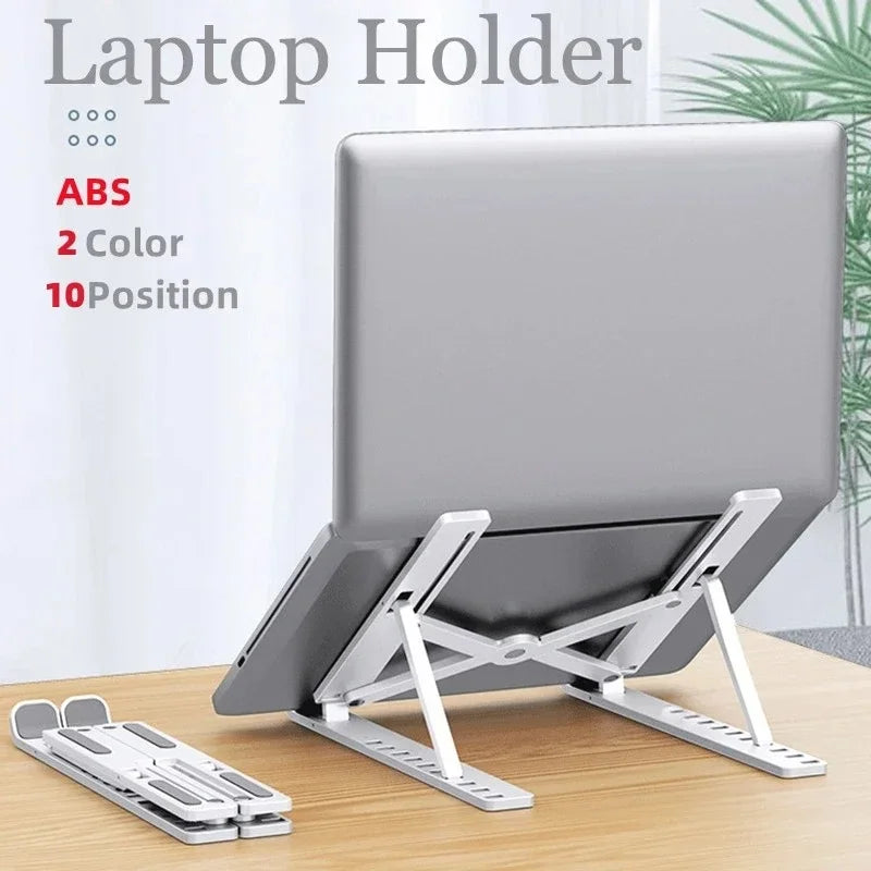 Laptop Stand Foldable - Aluminum Alloy Laptop Holder with Adjustable Angles