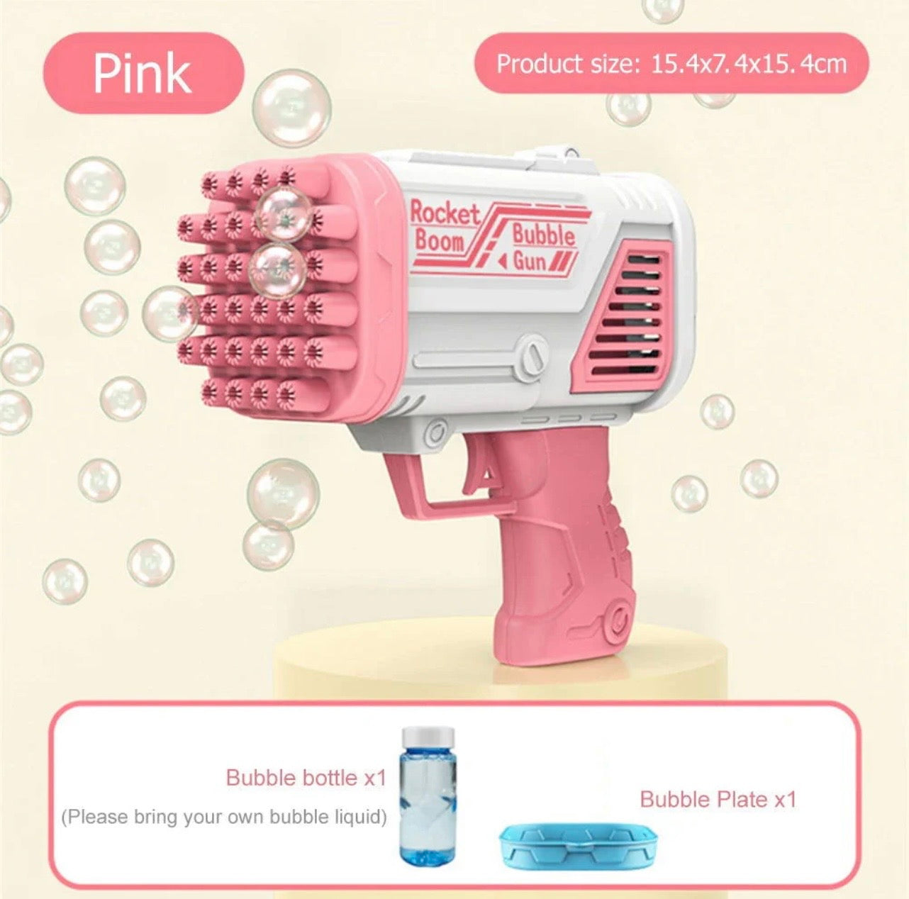 Bubble Machine Gun 36 Holes Blaster For Kids