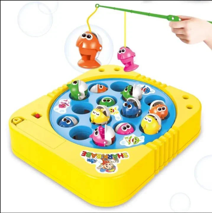 Battery-Operated Rotating Fishing Game Toy for Kids & Toddlers