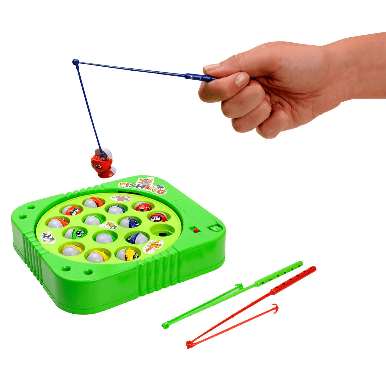 Battery-Operated Rotating Fishing Game Toy for Kids & Toddlers