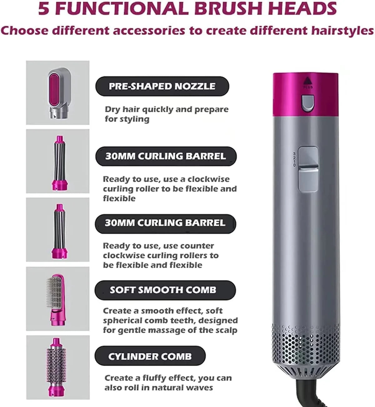 5 in 1 Hairdryer