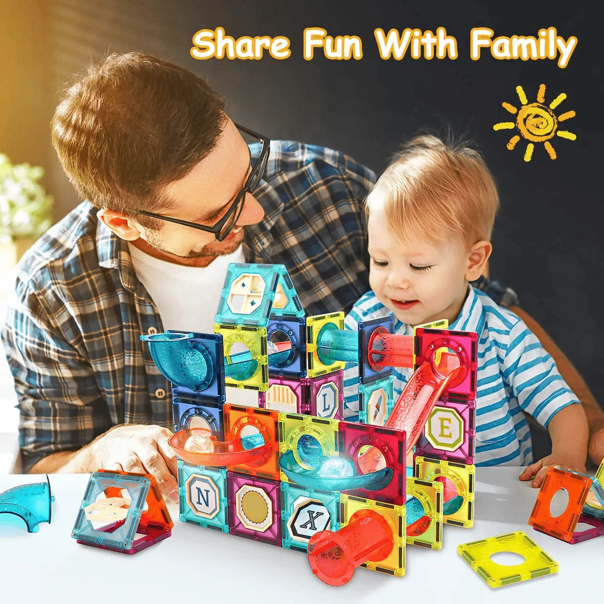 Magnetic Tiles Building Blocks for Kids