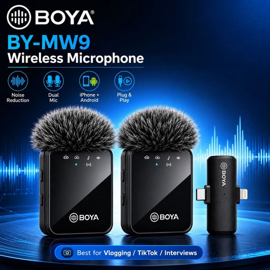 Boya BY-MW9 Dual Wireless Live Microphone