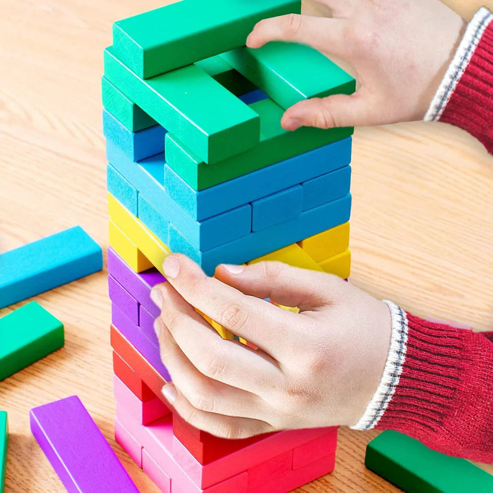 Wooden Colorful Jenga