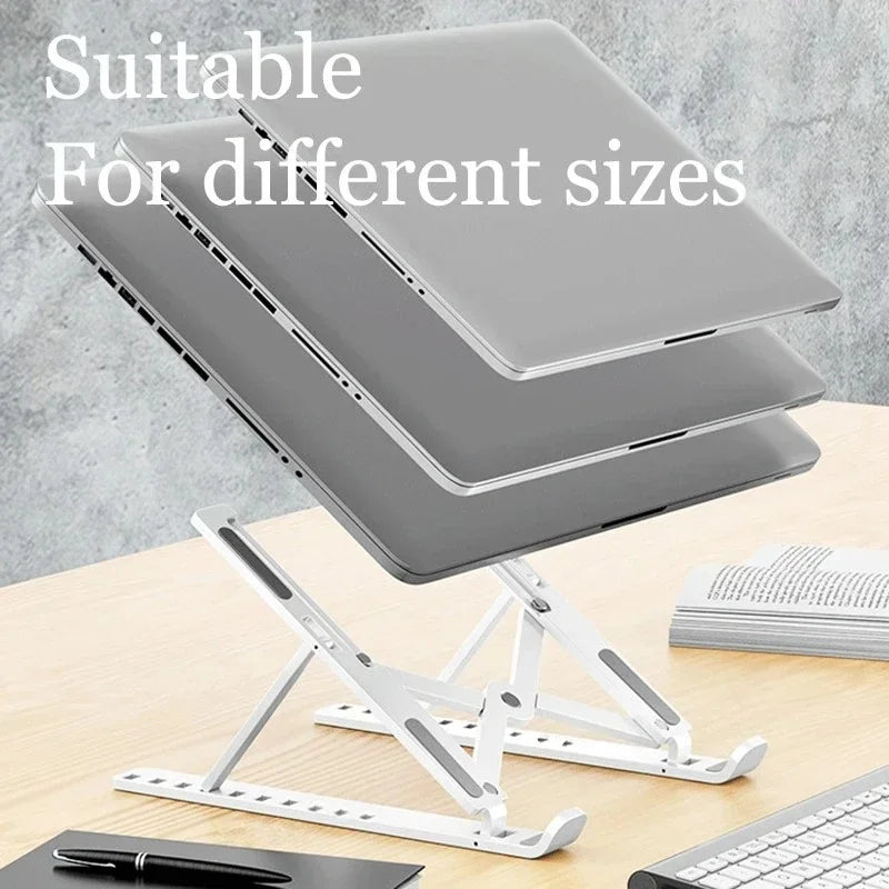 Laptop Stand Foldable - Aluminum Alloy Laptop Holder with Adjustable Angles