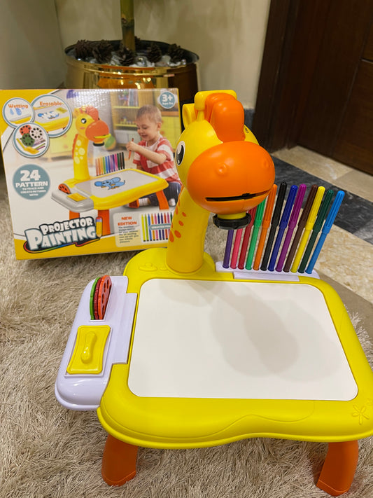 Educational Projector Drawing Table Yellow