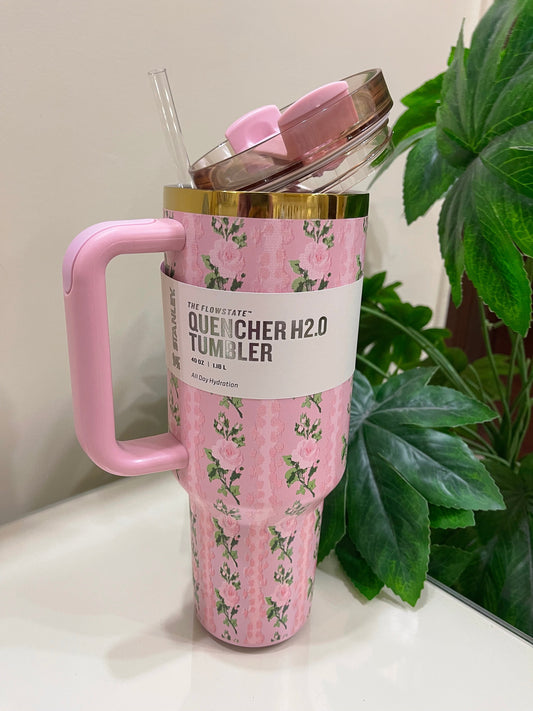 Stanley x Love Shack Fancy - Tumbler Quencher Pink 40oz