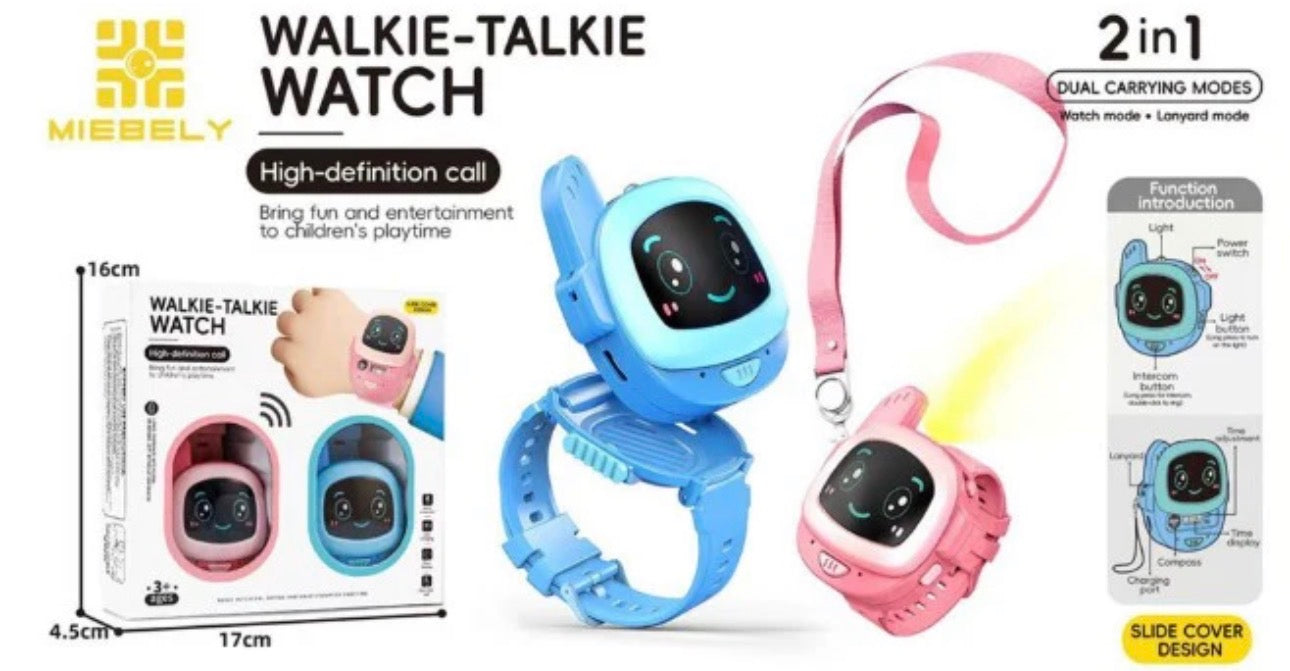 2Pcs Kids Electric Walkie Talkie Watch